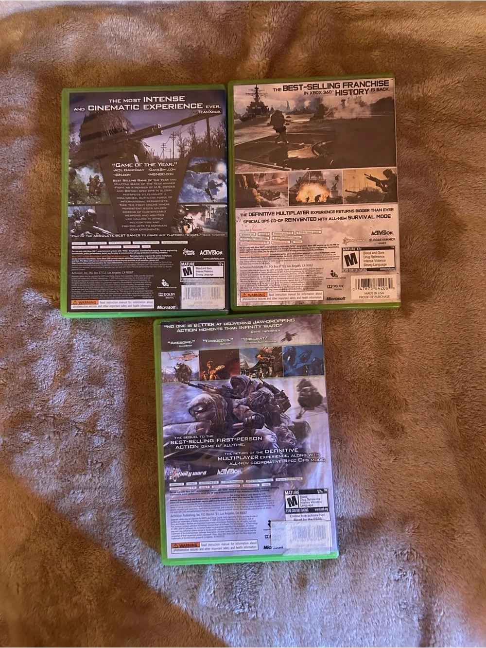 3 Call of Duty Xbox 360 Modern Warfare Bundle